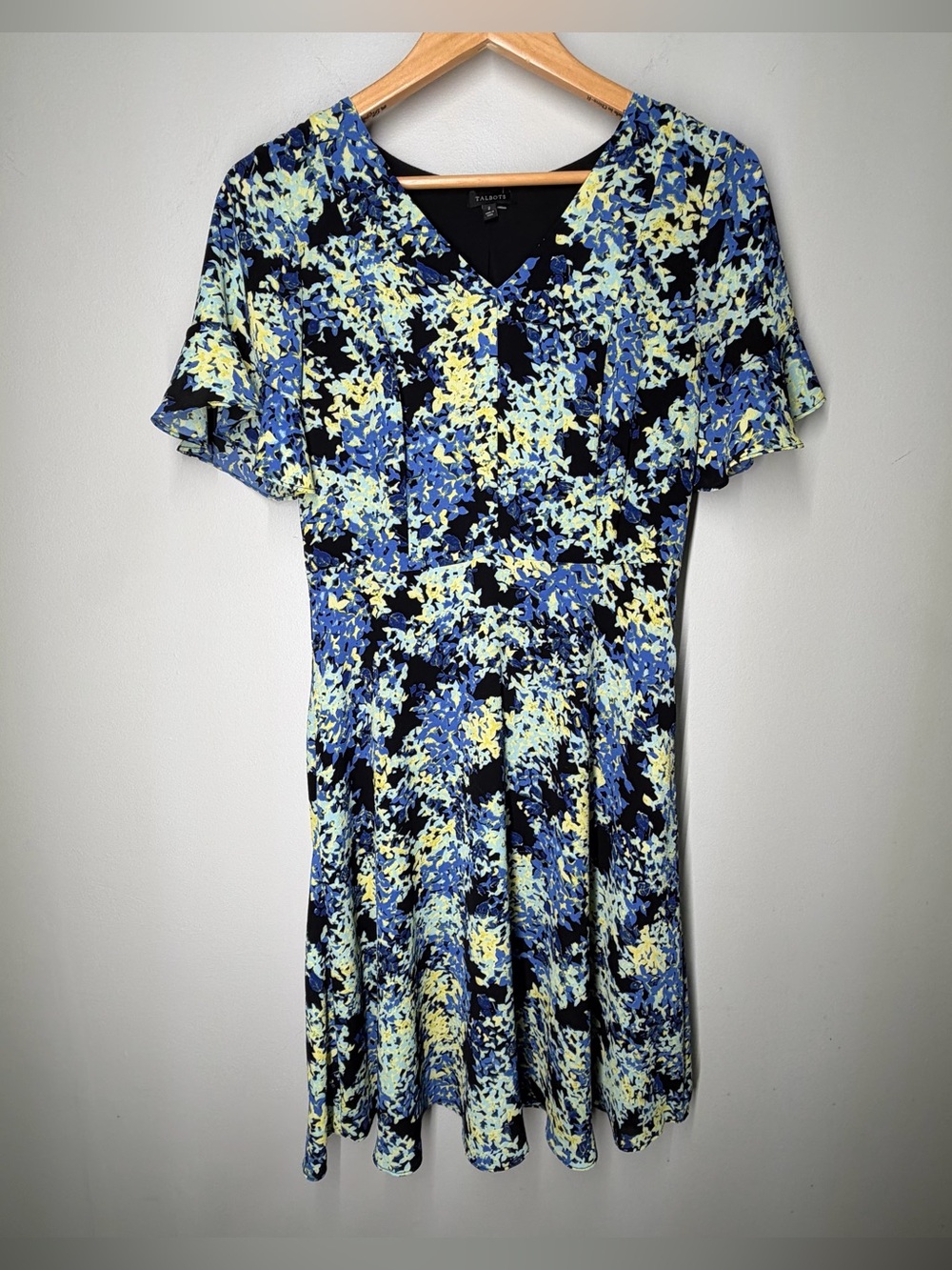 Talbots Autumn Wedding Guest Dress Fall Floral Cocktail Special Occasion